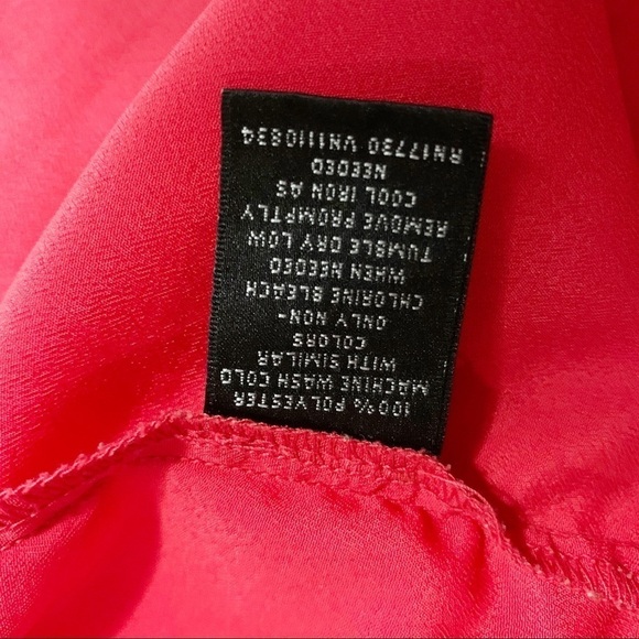 Mossimo Women's Top Red Sleeveless Ruffle Top - Picture 15 of 16